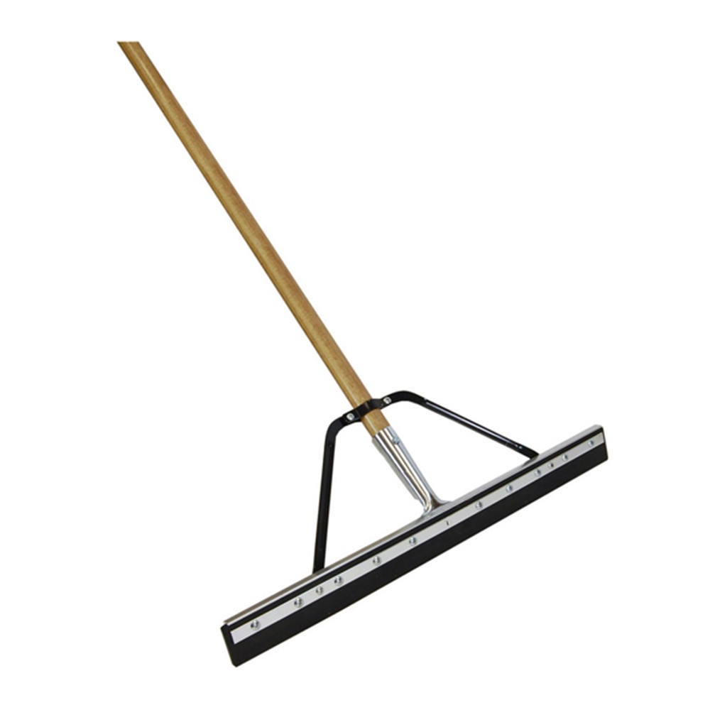 Hoe maak je een vloer schoon met een rakel?
