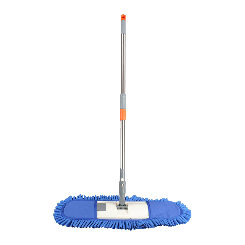 Commerciële blauwe platte microvezel dweil