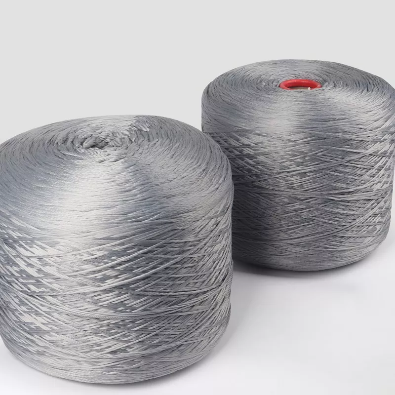 Grijs gecombineerde streng microfiber draad