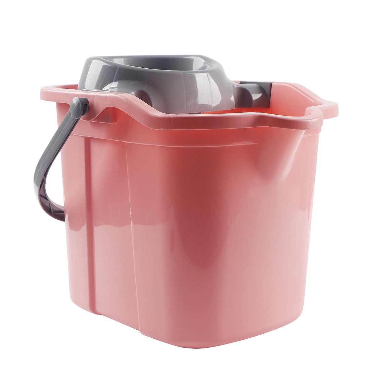 Roze plastic dweil -emmer